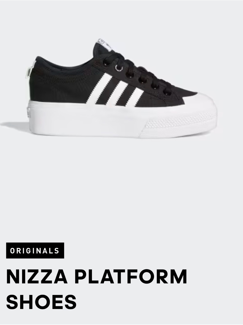 adidas Nizza Platform Shoes women’s 8